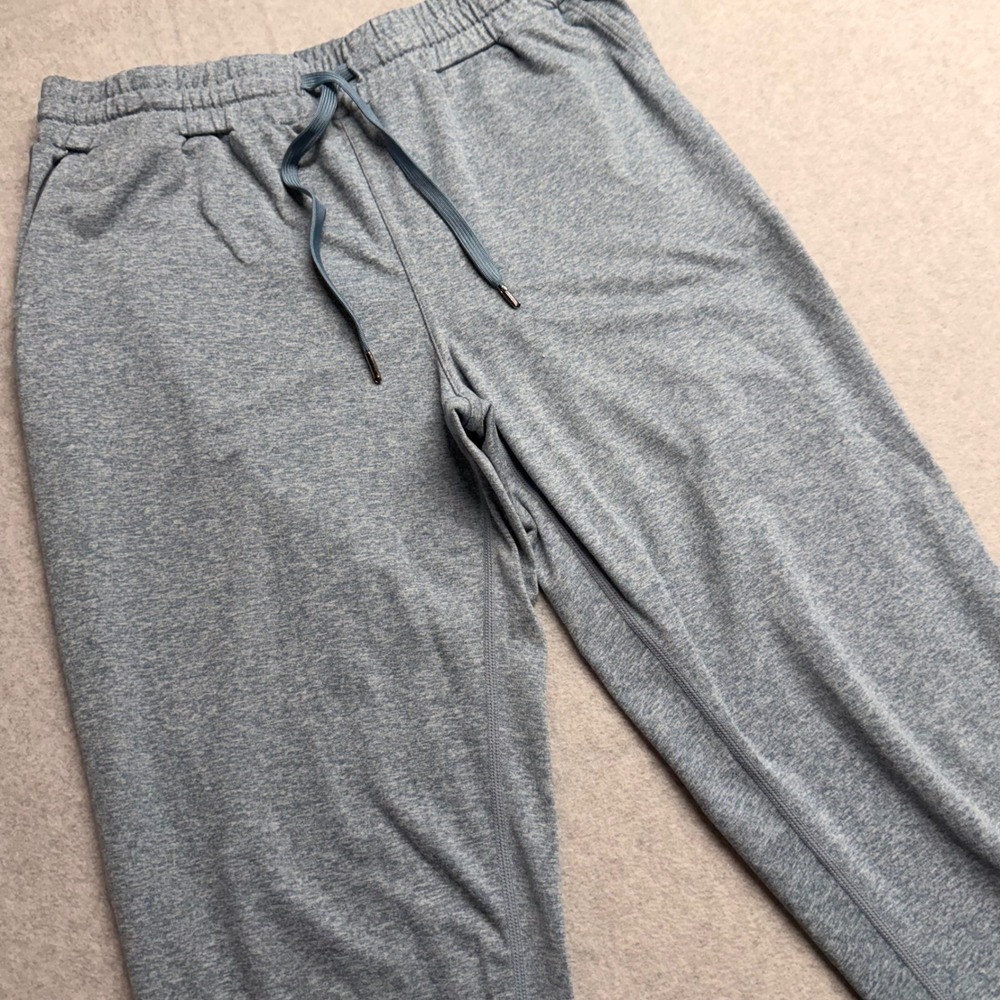 Quince Ultra-Soft Performance Joggers Heathered Gray Blue Mens Small Athletic - Picture 2 of 7
